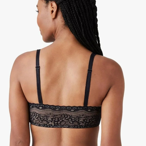 NWT b.tempt'd by Wacoal Women's B.Enticing Strapless Bra, black/tan - Picture 5 of 6